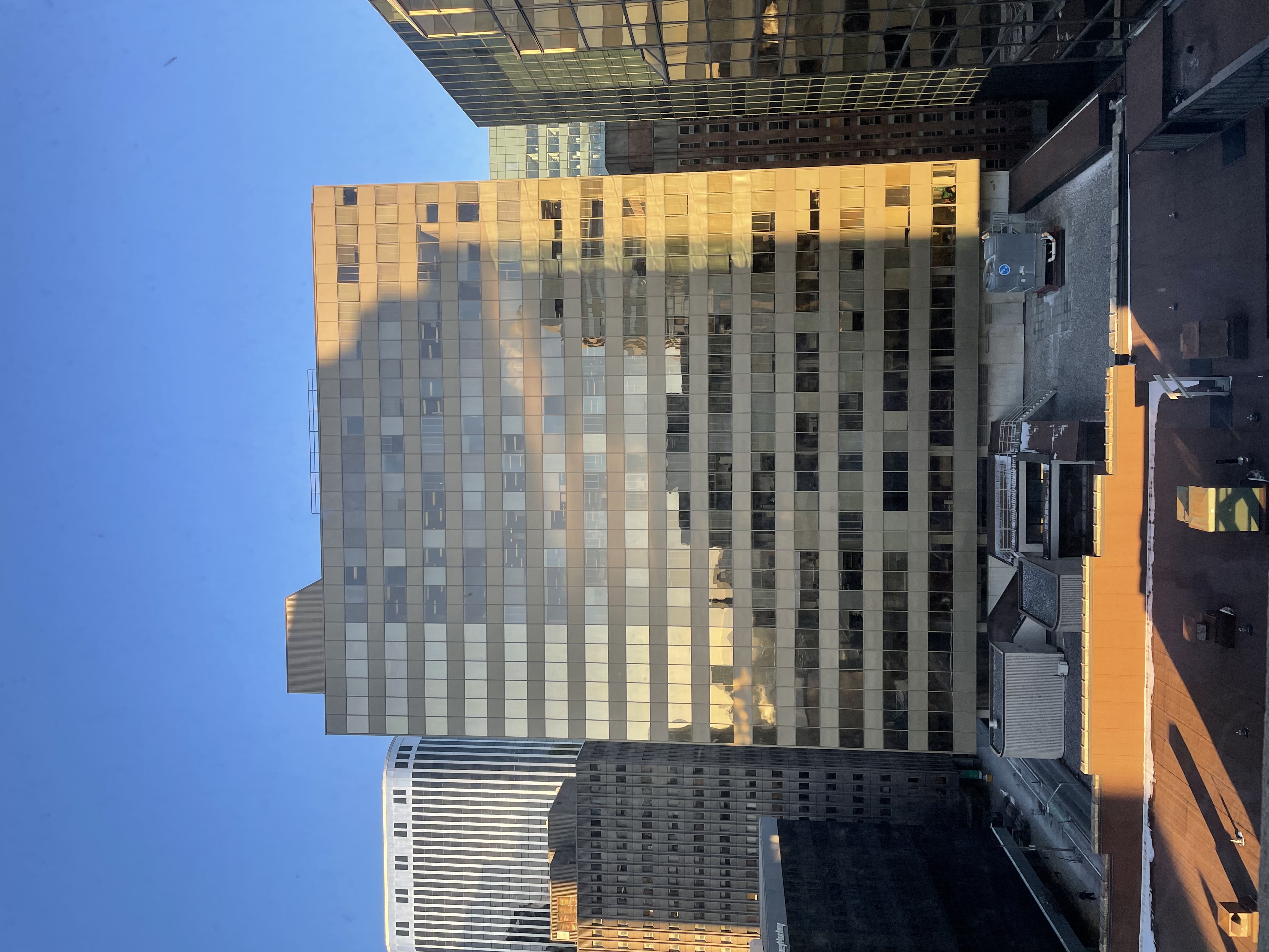 A slanted rooftop covered in winter